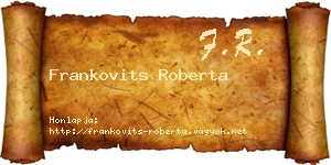 Frankovits Roberta névjegykártya